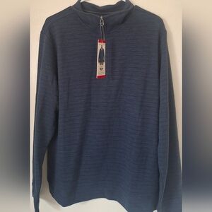 Dockers Men's Navy Zip-Up Sweater